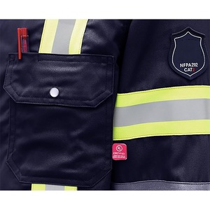 Chemises FR pour hommes 7.5oz Vêtements réfléchissants ignifuges haute visibilité pour la sécurité de l'industrie pétrolière et gazière - Product Image 4