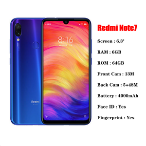 Vente en gros de smartphones Android d'occasion Xiaomi <span class=keywords><strong>Redmi</strong></span> Note 7 6+64 Go 6,3 pouces 4G LTE - Product Image 2