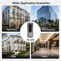 Sistema de Videoportero de Dos Cables Tuya WIFI, Teléfono de Puerta Impermeable con Pantalla LCD TFT de 10.1 Pulgadas, Detección de Movimiento, 2 Años de Garantía, Montaje en Pared