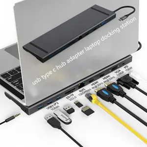 Vmade — adaptateur Hub Usb Type C, Station d'accueil pour ordinateur portable, Hub 32 ports