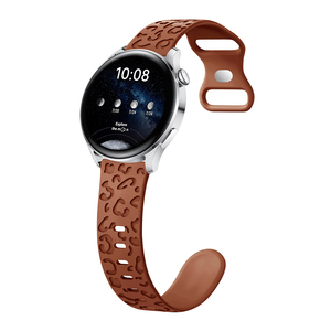 <span class=keywords><strong>Bracelet</strong></span> de <span class=keywords><strong>montre</strong></span> en silicone gravé léopard pour Huawei Gt4/3, 20/22mm, pour Samsung Galaxy Watch - Product Image 6
