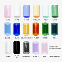 Ensemble d'échantillons de tiges en verre de 18 couleurs, diamètre de 6 mm, couleurs mélangées, verre borosilicate de haute qualité, kit de tiges en verre Pyrex solide 33 pour le soufflage de verre, bricolage