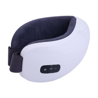 Masseur oculaire rechargeable japonais et coréen pour usage domestique et professionnel 2026, contrôle de la minuterie, mini appareil de soin électrique noir, 500 mAh, USB Type-C