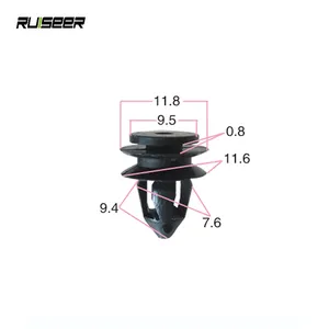 Rivetti in plastica per Auto elementi di fissaggio a pressione dimensioni più popolari clip per parafango per pannello di rivestimento della portiera dell'auto