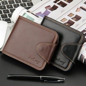 Baellerry Men's Short Wallet Black Multi-Card Slot Buckle Wallet Everyday Use - Product Image 2