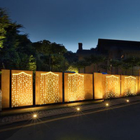 Ledemo Personnalisé Moderne Vacances Cascade LED Guirlande Lumineuse IP65 Extérieur Chambre Décoration Cascade Rideaux pour Extérieur