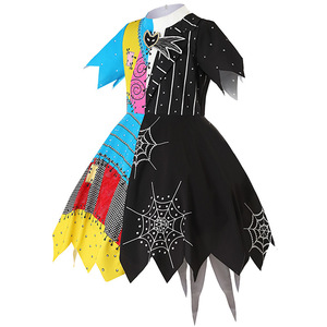 Colores Surtidos Halloween Sally Dress Deluxe Irregular Niñas Disfraz Pesadilla Antes de Navidad para Niños Disfraces - Product Image 2
