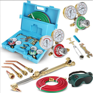 Oxygen Acetylene Torch <b>Kit</b> Portable Cutting <b>welding</b> tool box - Product Image 5