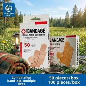 100% Scource Factory OEM/ODM Waterproof PE Band-Aids, Breathable Micro Porous 4 Sizes Adhesive <strong>Plasters</strong> <strong>Sets</strong>, 50PCS - Product Image 4