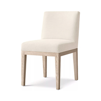 Chaise de salle à manger écologique avec structure en chêne et pieds coniques, mobilier de salle à manger, chaise d'appoint rembourrée en tissu, mobilier de maison, restaurant