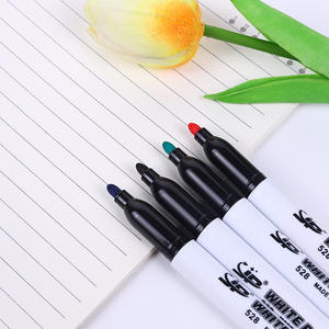 Pennarelli cancellabili per lavagna, a base d'acqua, neri, atossici, per bambini, a punta spessa, doppia faccia, facili da cancellare - Product Image 4