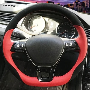 Housse de <span class=keywords><strong>volant</strong></span> de voiture en cuir pour BMW pour Toyota pour Audi pour Volkswagen <span class=keywords><strong>Golf</strong></span> 7 Mk7 New Polo Passat B8 Tiguan Intérieur - Product Image 5