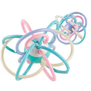 Bán Hot sơ sinh Teether bé Đồ chơi âm nhạc đầu giáo dục trẻ em Đồ chơi 0-12 tháng bé lục lạc tay nắm Manhattan bóng