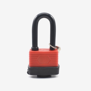 <span class=keywords><strong>Cadenas</strong></span> de <span class=keywords><strong>porte</strong></span> petit format en acier laminé YH9108, acier durable avec revêtement en PVC et clé, fonction antivol - Product Image 5
