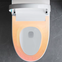 Vente flash : toilettes intelligentes à poser au sol, sièges de toilettes automatiques avec bidet et télécommande