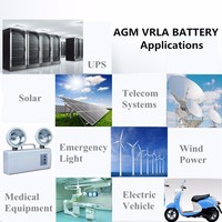 Batterie solaire gel plomb-acide scellée sans entretien 12V 100AH de haute qualité à décharge profonde pour outils électriques
