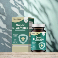 Complément alimentaire Wrightlife OEM/ODM Super B Complex Vitamines B et C en comprimés pour le soulagement du stress et le soutien immunitaire pour adultes