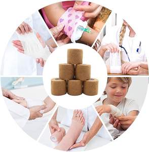 カラー包帯メーカーカスタム絆創膏無地弾性防水通気性ラップ包帯粘着性 - Product Image 4