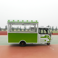 Chariot Alimentaire en Promotion Vendeur de Glaces et Hot-Dogs Mini Restaurant Mobile Camionnette de Cuisine /Tricycle à Café Food Truck