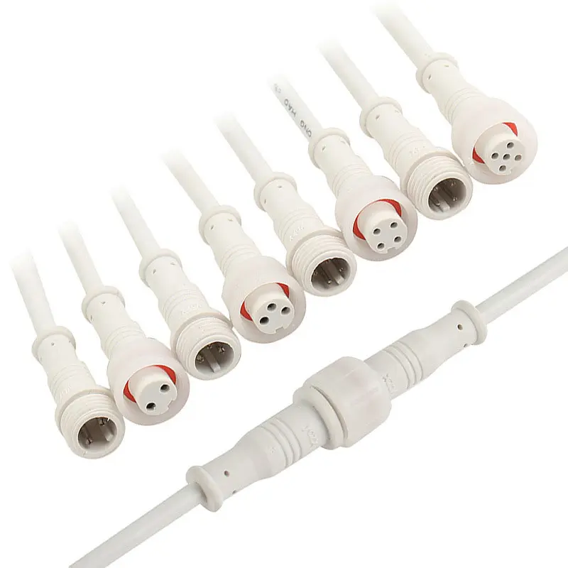 2 5 8 Pin Waterdichte Connector M12 Kabel Elektronische Led M12 Waterdichte Stekker Connector Mannelijke Vrouwelijke Waterdichte Verlenging M16 Kabel