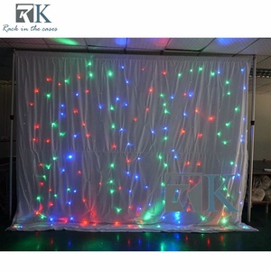 ผ้าม่านฉากหลัง LED แบบ DMX512 สำหรับควบคุมแสงเวที ผ้าม่านดาว LED สำหรับงานดีเจ งานแต่งงาน และงานแสดงต่างๆ - Product Image 3