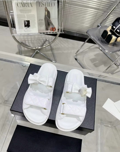 2026 Fashion Trend High-Quality Designer Brand <b>Flat</b> Beach <b>Sandals</b> - Product Image 4