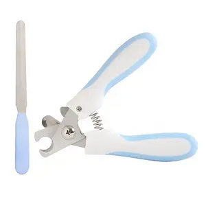 K493 Pet Toe Care Stainless Steel Dogs Cats Claw Nail Cutter Nail File Portable Scissors Trim Nails Pet Products New