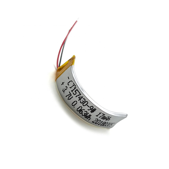 CTANG 157430 NCM 3.7V 17mAh Ultra Thin Flexible Curved Rechargeable Lithium Ion Polymer Batteries