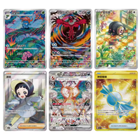 ZP Pokemoned 13.0 Kartu Perdagangan Asli Paket Booster Tebal Kotak Set Scarlet Violet Black Crystal Bahan Kertas Grosir Hadiah untuk
