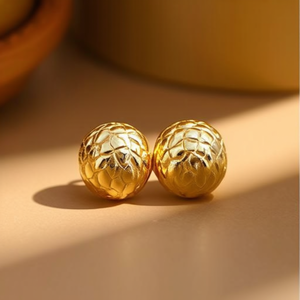Boucles d'oreilles clous en acier inoxydable 316L plaqué or PVD, durables et résistantes, bijoux de mode - Product Image 3