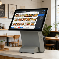 Sistema POS Android OEM/ODM CT30-A-4 de 15.6 Pulgadas, Caja Registradora con CPU de Cuatro Núcleos, Pantalla Táctil, Terminal POS de Construcción Metálica, Impresora Térmica