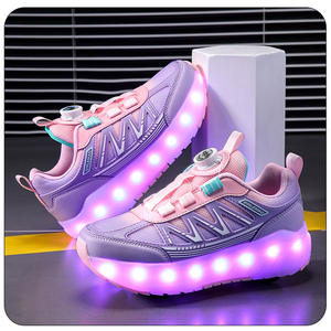 Chaussures à roulettes pour enfants quatre roues été garçons lumineux <span class=keywords><strong>amovible</strong></span> filles étudiants <span class=keywords><strong>avec</strong></span> roues baskets - Product Image 2