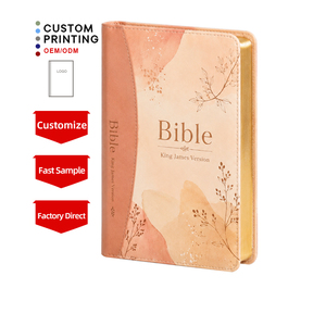 Fabricant, vente en gros, couverture en cuir PU de qualité supérieure, impression couleur, <span class=keywords><strong>Bible</strong></span> sacrée, OEM, personnalisable, <span class=keywords><strong>livre</strong></span> biblique chrétien - Product Image 1