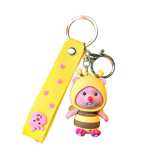Phim Hoạt Hình Ngụy Trang Loopy <span class=keywords><strong>Keychain</strong></span> Dễ Thương Búp Bê Mặt Dây Chuyền Tinh Tế Của Phụ Nữ Xe Túi Móc Khóa Mặt Dây Chuyền Tinh Tế Bán Buôn - Product Image 1