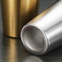 Gobelets en acier inoxydable SUS 304, gobelet à boire réutilisable, gobelet en acier inoxydable incassable pour la maison, la cuisine, vaisselle écologique