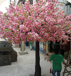 Pohon Sakura Jepang Buatan untuk Dekorasi Pernikahan, Gapura Besar 2.5m, Indoor Outdoor, untuk Thanksgiving, Paskah, Tahun Baru - Product Image 5