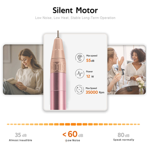 2025 nhãn hiệu riêng móng tay máy xay 35000rpm bút hình dạng miễn phí bit chi phí thấp có thể sạc lại không Dây Nhựa Điện Nail Khoan - Product Image 4