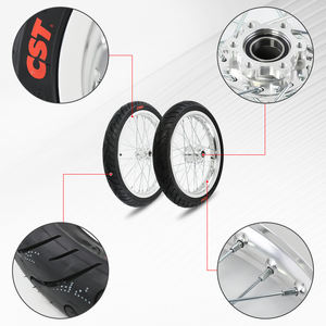 ライトビー用17インチホイール スーパーモトホイールセット オンロードホイールセット シルバースポーク - Product Image 5