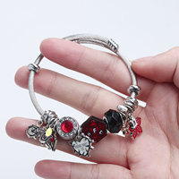 Bracelet en argent avec breloques de film et de série TV, thème vélo et course, idéal pour les fans, cadeau et décoration - Grande Vente