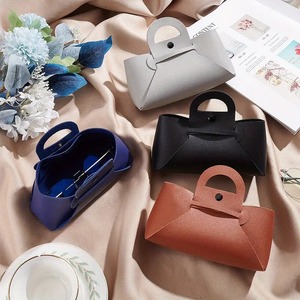 Màu sắc hỗn hợp PU da Kính mát Pouch trường hợp du lịch lưu trữ Bag đối với kính của phụ nữ túi xách quà Tặng kính mắt Organizer - Product Image 6