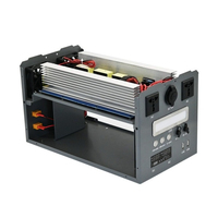 Kit onduleur portable à onde sinusoïdale pure 1500W, 12V/24V CC vers 220V CA, châssis de stockage d'énergie extérieur