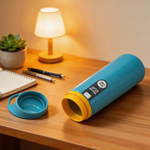 แก้วน้ำสีฟ้า ปราศจากสาร BPA สำหรับนักเรียนเดินทาง - Product Image 4