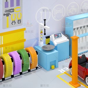 Fabbrica all'ingrosso di personalizzazione <span class=keywords><strong>per</strong></span> <span class=keywords><strong>bambini</strong></span> al coperto stazione di riparazione Auto al coperto stazione Play House - Product Image 6