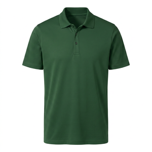 Polo en coton mélangé pour homme, col classique, manches courtes, uniforme personnalisé, vêtements en gros - Product Image 1