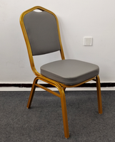 Chaise de banquet Napoléon pour usage intérieur et extérieur, jardin, haute qualité, noire, rembourrée, pour église, fête, salon, entrée, parc