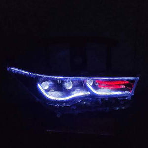 Популярные на вторичном рынке кастомные фары с ДХО (дневными ходовыми огнями) и дизайном «ангельские глазки» 5D для автомобилей INNOVA ZENIX VAHID - Product Image 4