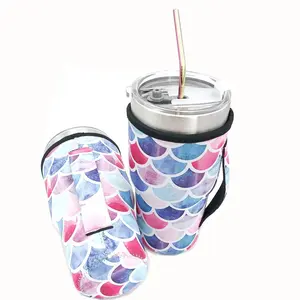 Garrafa luva de neoprene manga garrafa isolados capa bolsa para 32 0Z. chás tumbler ou carregado garrafa refrigerador da cerveja