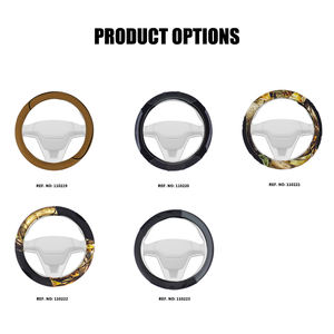 Volant de direction de luxe de grande taille à 3 branches, housse de volant AC Schnitzer X6 E71 SUV 1ère génération 2010- en PVC + tissu, excellente adhérence, antidérapant - Product Image 6