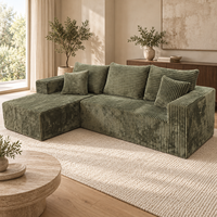 Canapé d'angle en tissu pour salon, design moderne QINUO, haute qualité, meubles d'intérieur