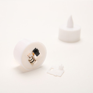 <span class=keywords><strong>Bougies</strong></span> LED électroniques sans fumée, lumières chauffe-plat cylindriques en PP, piles AG3, pour la Saint-Valentin, anniversaires, déclarations d'amour - Product Image 4